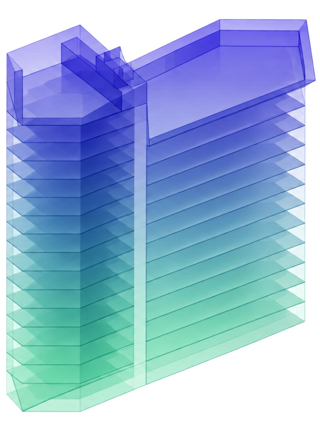 Illustration of the Orion City tower and its facilities